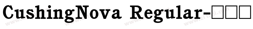 CushingNova Regular字体转换